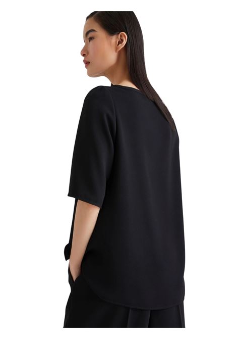 T-shirt in envers satin - NERO Marella articolo 365 | VANESSA002